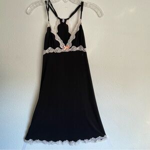 Womens  Babydoll Mini Slip Dress Size M 90s Y2K Coquette Fairy‎ Goth Delta sexy
